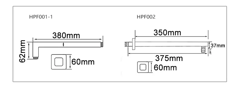 HPF001-1 из нержавеющей стали Хромированная душевая рука скрытый Душ аксессуары топ спрей трубка Kaiping