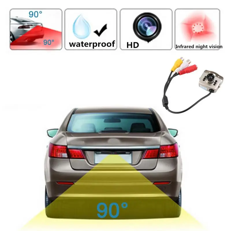 

Car Rear View Camera IR Wired Mini Camera Security Color Night Vision Infrared Video Recorder Waterproof 