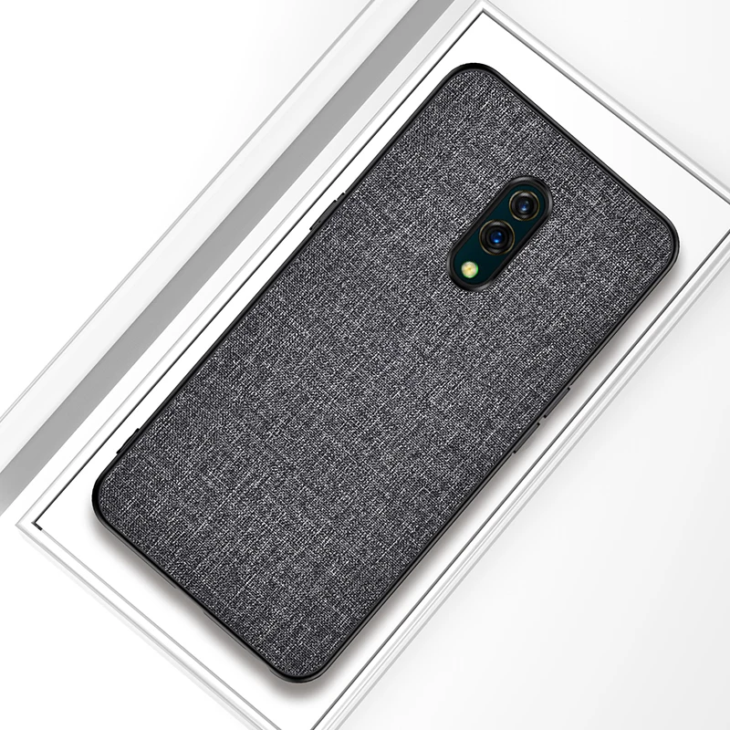 Для Oppo Realme X2 Pro Чехол тканевый в деловом стиле кожаный жесткий защитный чехол из