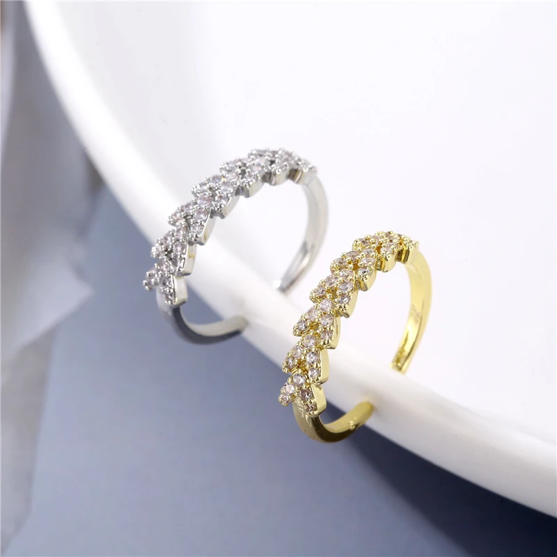 YJGS Minimalist Women Open Ring Fashion Creative V-shaped Adjustable For Female Birthday Party Jewelry Gift | Украшения и