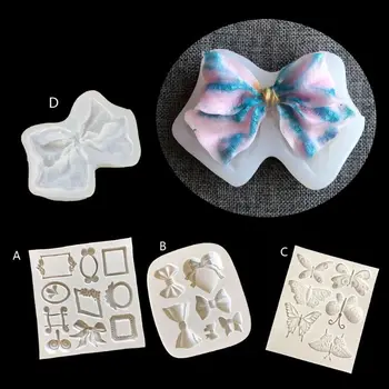 

Bow Tie Collection Silicone Mold Fondant Sugarcraft Mould Gum Paste Chocolate Resin Cake Mold Jewelry Baking DIY Making Tools