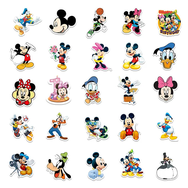 Dicht George Eliot Lauw Notebook Stickers Disney | Stickers Minnie Mouse | Mickey Mouse Stickers -  50pcs Disney - Aliexpress