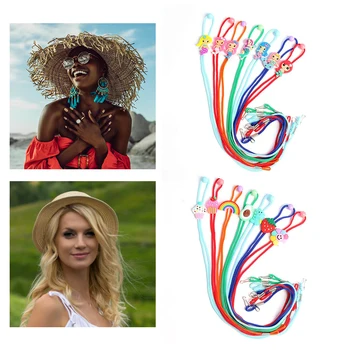 

1PC 40cm Hanging Rope Face Mask Lanyard Disposable Mask Holder Adjustable Traceless Ear Hanging Rope With Hook For Children Kid