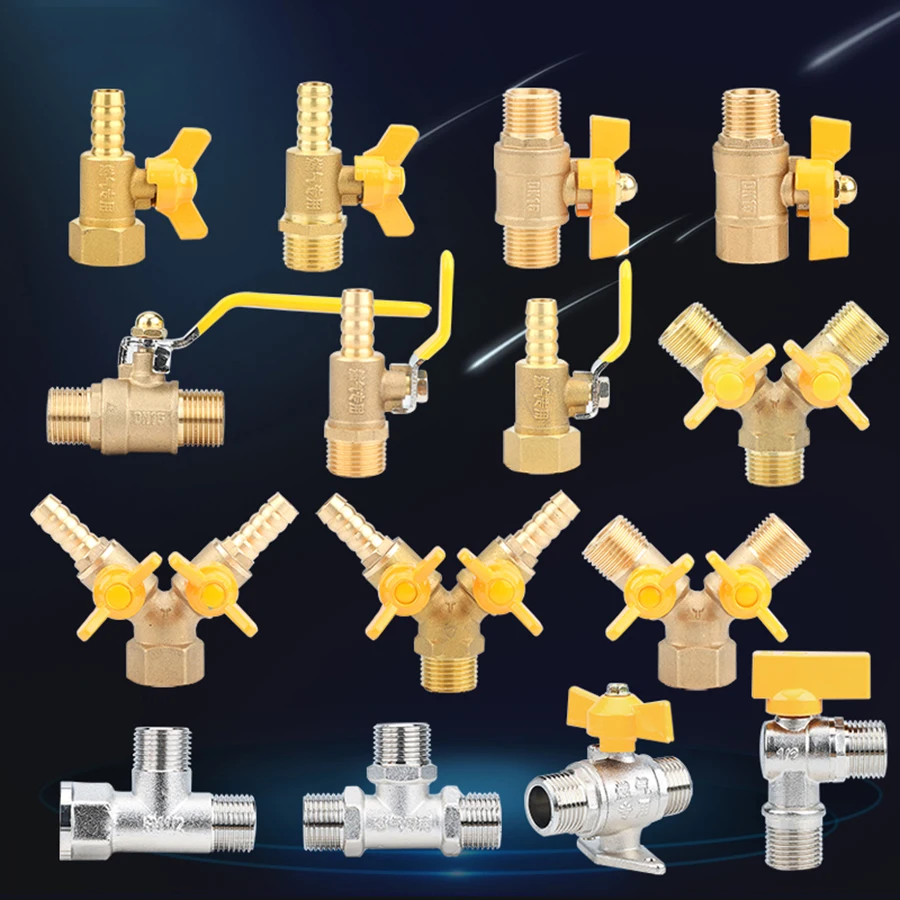 

Brass 1/2 BSP Female Male Thread Barb Three Way Gas Valve DN15 Angle Valve Pipe Fitting Connector Adapter For Fuel Gas Water Oil