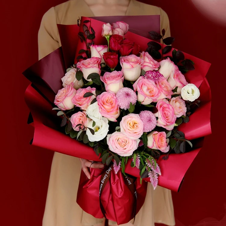 20 шт корейские цветы бумажная упаковка подарочная упаковка нейтральная флористическая Упаковка Бумажный цветочный букет поставки