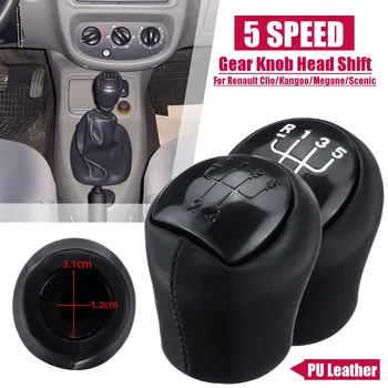 

Sale 5 Speed Car Pu leather Gear Shift Knob Gaiter Pens for Renault Clio Espace Kangoo Laguna Megane Twingo for Dacia Logan