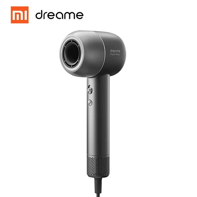 Black Grey New Xiaomi Dreame Anion Hair Dryer Intelligent Temperature Control Negative Ion Male Female 110,000 rpm Dual Powerful device - Цвет: Black Grey