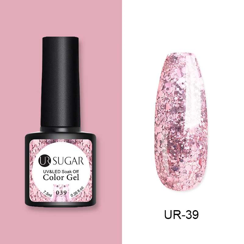 Ur Sugar 60 Цветной Гель-лак для ногтей Vernis полуперманентный УФ Гель-лак для ногтей замачиваемый Гель-лак для ногтей Гель-лак для маникюра - Цвет: 39