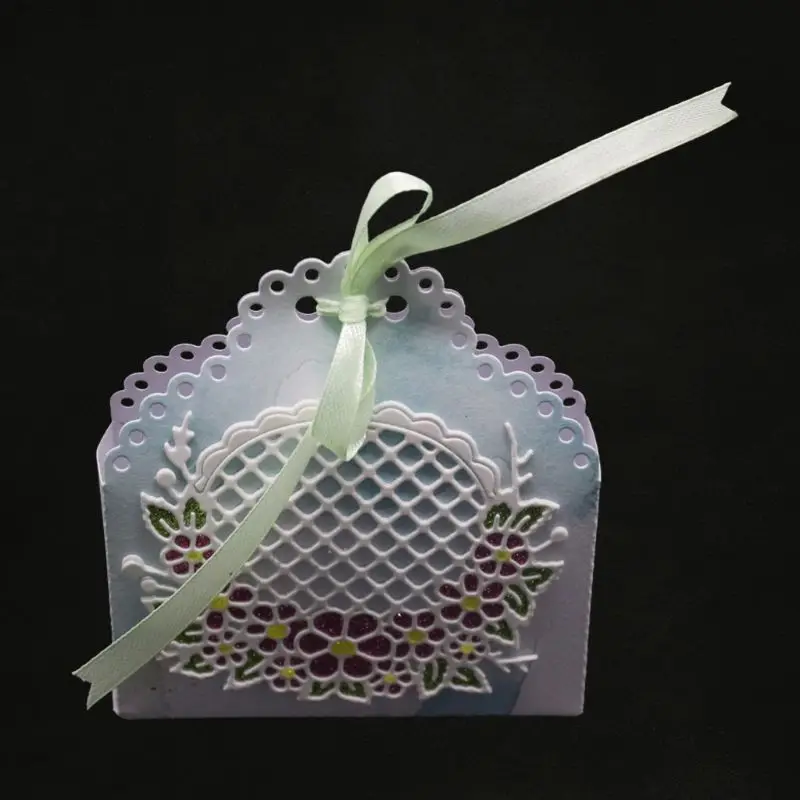3D коробка конфет металлическая прорезной трафарет для окраски DIY Скрапбукинг штамп для альбомов тиснение бумаги ремесла Декор