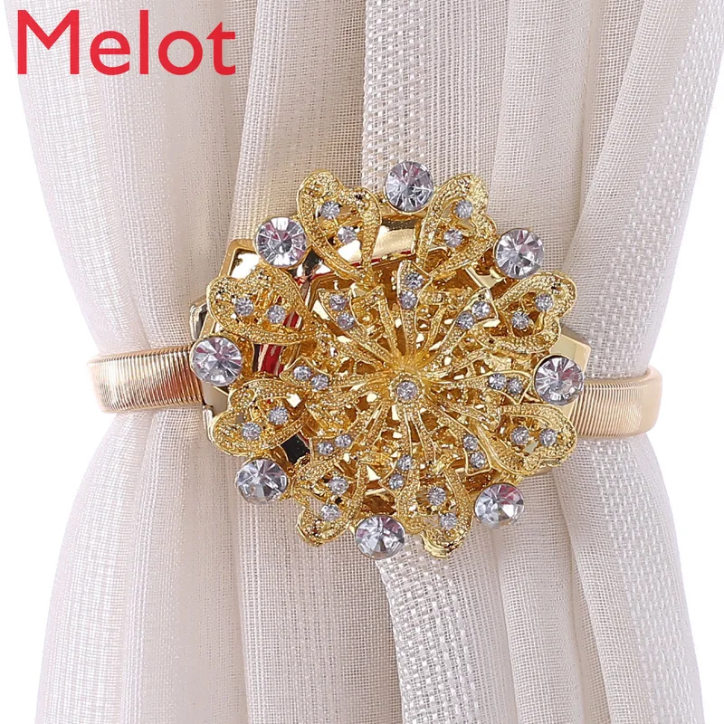 

Simple and High-End Modern Curtain Buckle Strap Fashion Creative Cute Magnet Curtain Flowers Rope Strap