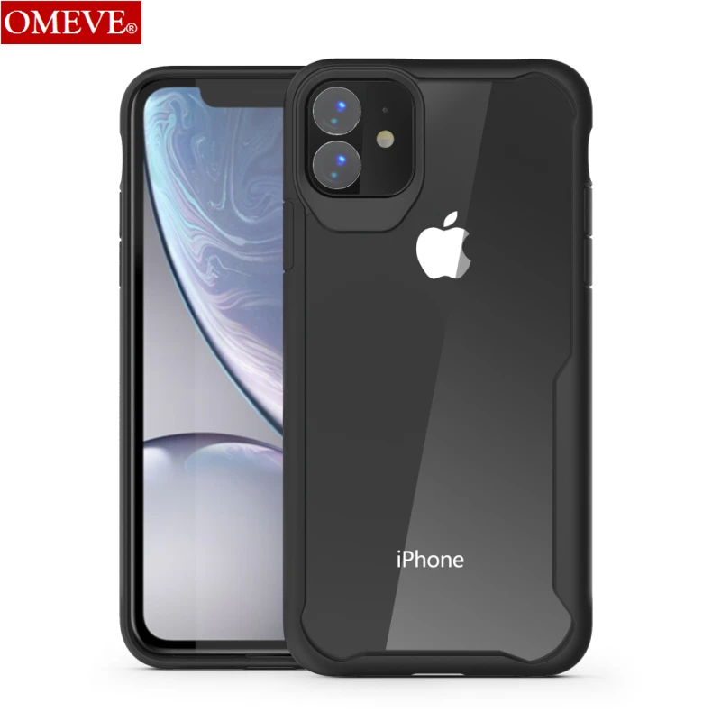 Защитный чехол OMEVE для iPhone 11, Гибридный ТПУ жесткий защитный чехол, прозрачная задняя крышка для iPhone 11, бампер, чехол для iPhone11, чехлы для телефонов