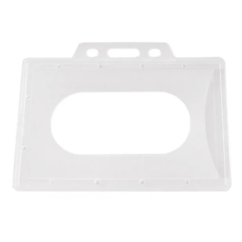 

10pcs Identity Badge Safety Students Portable Card Holder Multipurpose Translucent Office School Supplies Kids Protective Cover