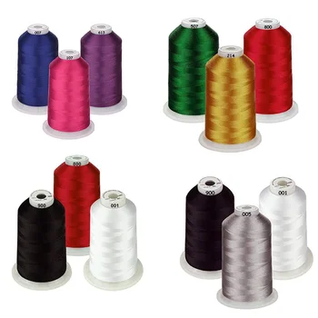 

Color Packs Of Polyester Embroidery Machine Thread Huge Spool 5000M for All Embroidery Machines