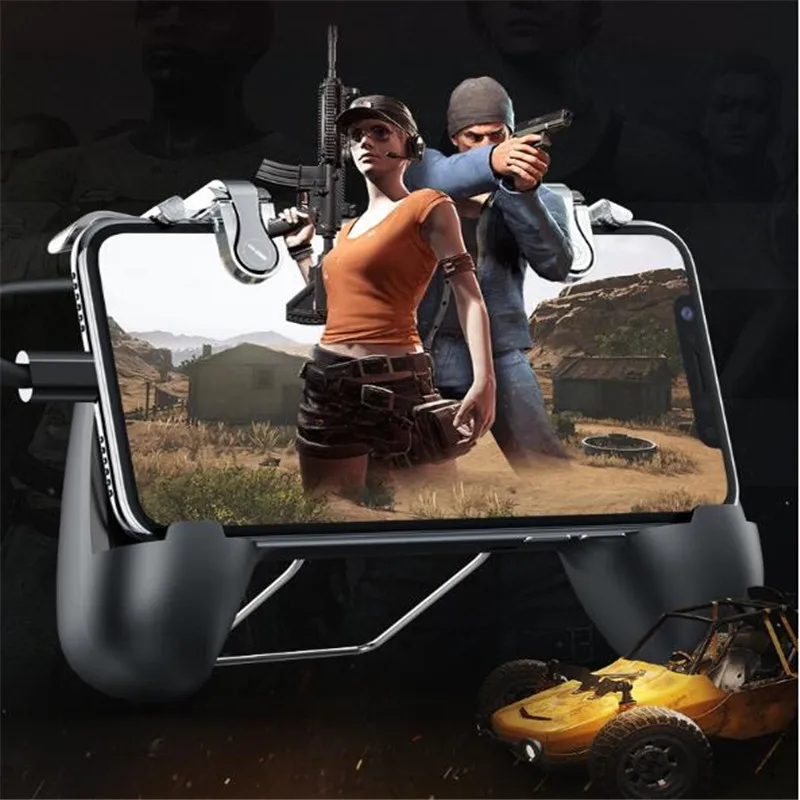 C3 четыре в одном игровой контроллер PUBG Кнопка пожарного ключа кулер охлаждающий вентилятор артефакты игра ручка с 2200/4400 мАч power Bank