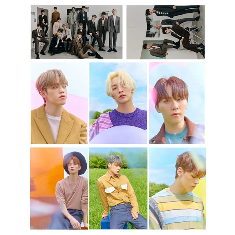 10 шт./компл. высокое качество K-pop Seventeen An Ode фото карты стикер мини альбом фотостудии стикер вентилятор подарок