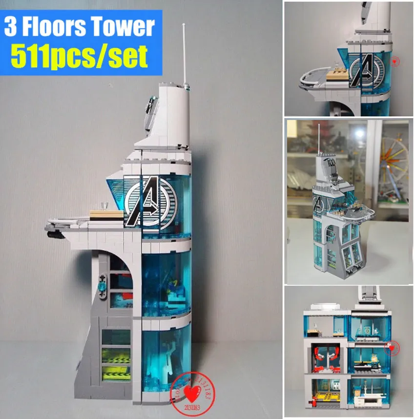 lego ataque a la torre de los vengadores