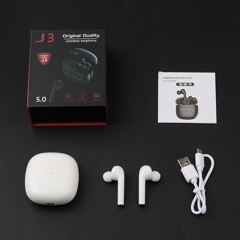 J3 Tws Original Wireless Bluetooth 5 0 mini business sports with touch earphone Gaming or i10 i20