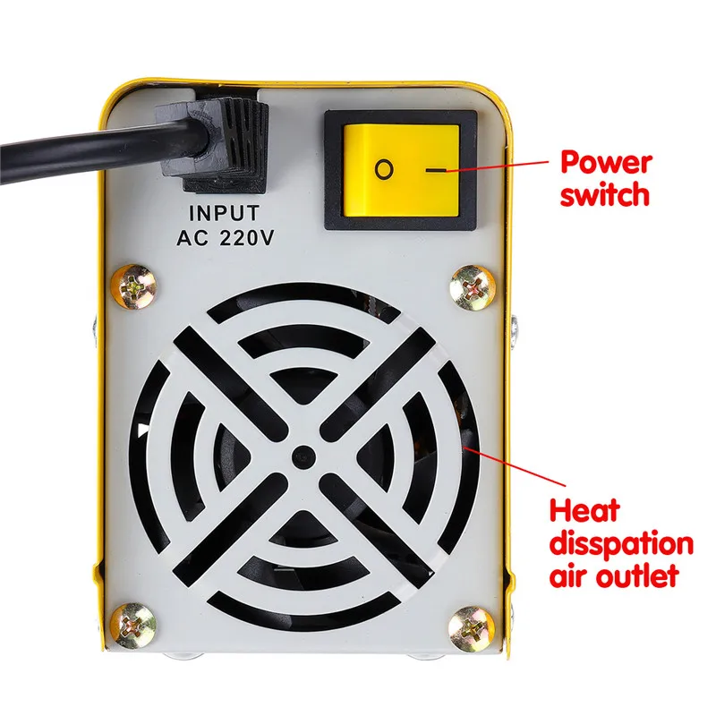 ZX7-200 220 В мини 20A-200A Электрический сварочный аппарат IGBT DC дуга инвертора сварщика 50-60 Гц желтый сварочный инвертор