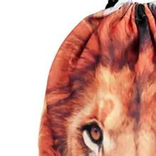 1 шт. портативный рюкзак с принтом льва сумки для покупок на шнурке дорожная сумка для магазина горячая распродажа