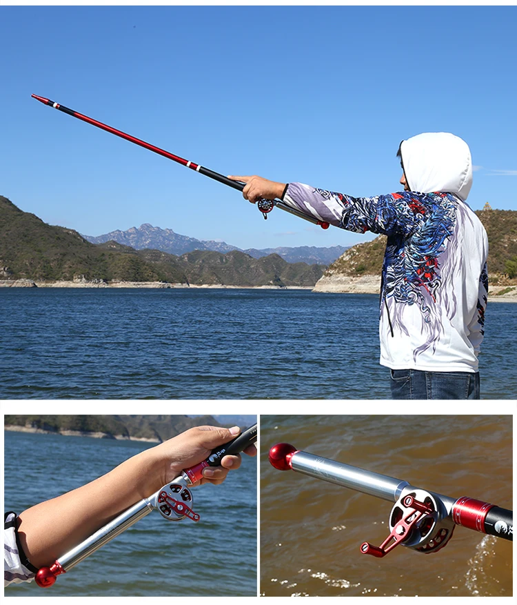 Hollow Rod 5.4m 6.1m Super Hard Stream Peche Fishing Pole Ultra Light Carp Fishing Olta Positioning Canne Pesca Fishing Tackle