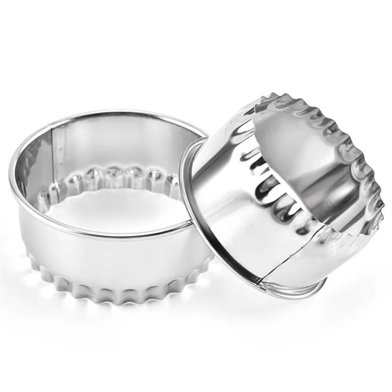 Dumpling Maker Flower Stainless Steel Cut Dumplings Skin Mold 3pcs Kitchen Wrappers Cookie Pastry Baking Utensils Baking Tool Baking Accessories