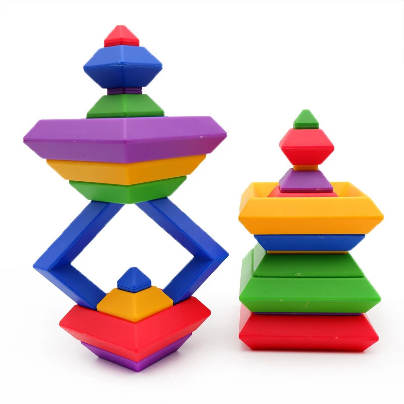 

Pyramid Building Block Toys Children's Intelligence Dream Magic Tower Creative Assembling Combination Wisdom Pyramid Toy