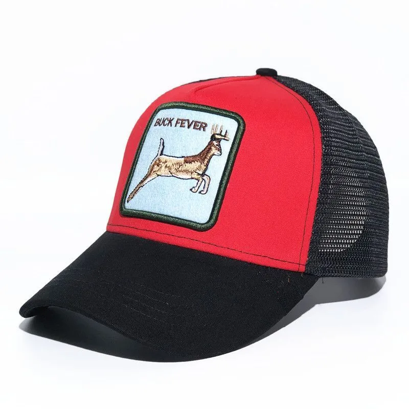 35 New Baseball Cap Animal EmbroideryAnime Cute Embroidery Summer Mesh Men's Ms. Outdoor Sunshade Truck Driver hats FITS Goorin² - Цвет: 35