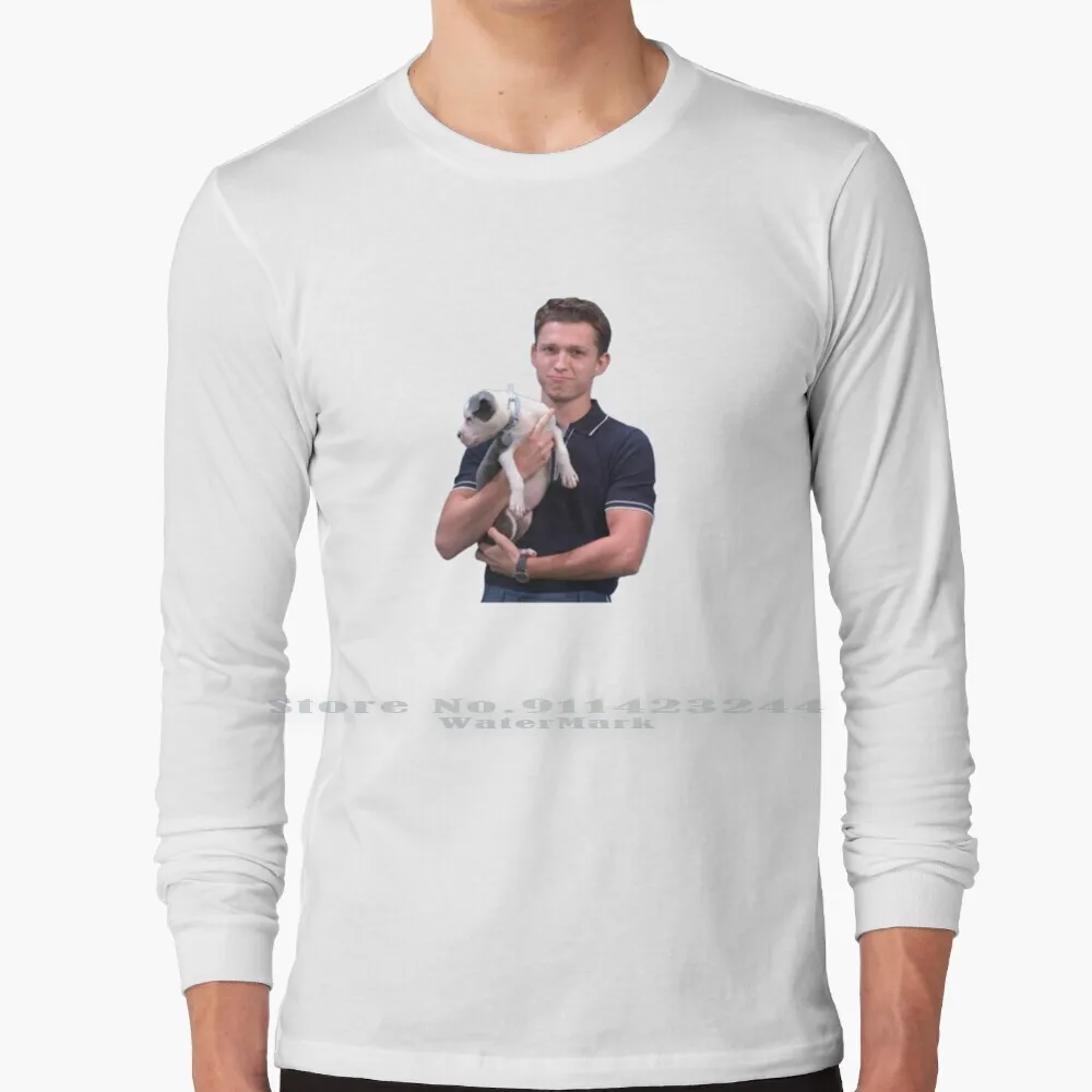 Maglietta A Maniche Lunghe Tom & Pupper Tee Tom Holland Thomas Europe Pup Puppy Cute Infinity Stone Stones