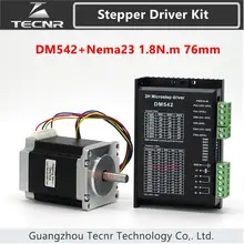 TECNR DM542 шаговый двигатель драйвер комплект с Nema23 двигатель 76 мм 3A 1.8N.m