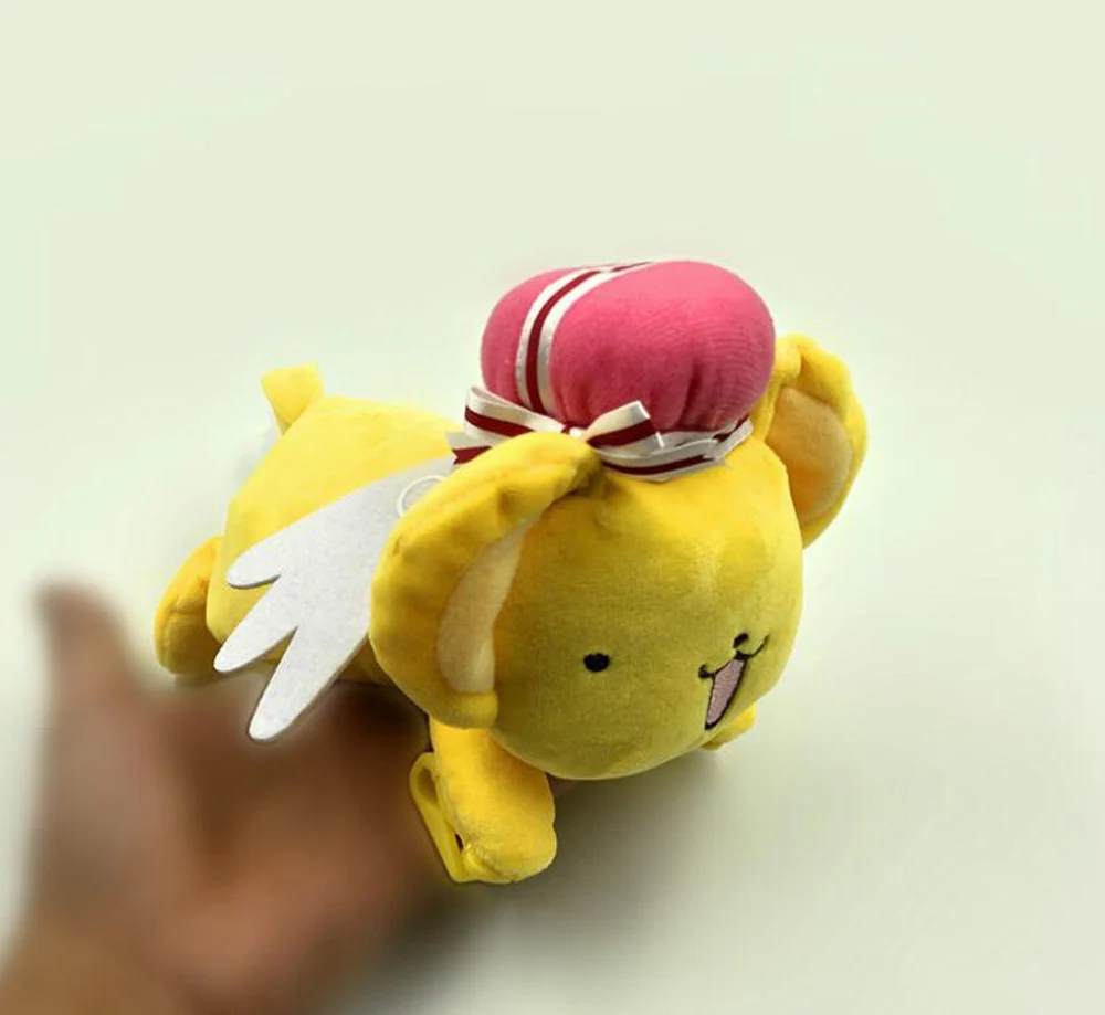 EMS 100/лот 17 см брелок Cardcaptor Sakura Kero SPINEL SUN Riding на плече плюшевая кукла - Цвет: Yellow