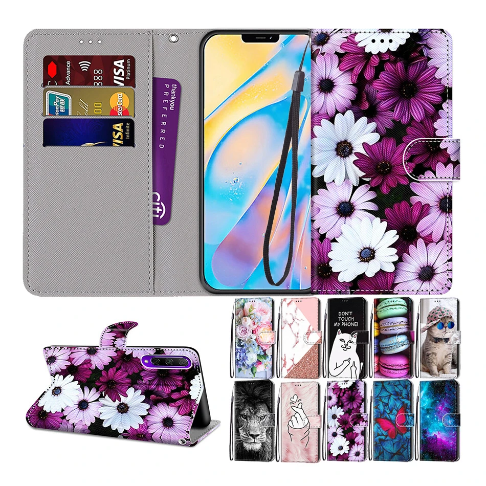 huawei silicone case Etui Card Holder Wallet Flip Case For Huawei Honor 6C Pro 6A 7S 7X 8S 8A 8X 9S 9A 9X Nova 5T P Smart 2020 Honor 9 10 Lite Cover phone case for huawei