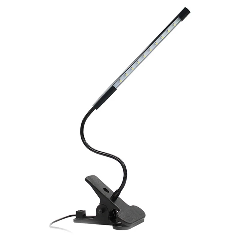 Usb Led Настольная лампа с зажимом, Гибкая Настольная лампа для прикроватной тумбочки, чтения книг, учебы, работы в офисе, детский ночной Светильник