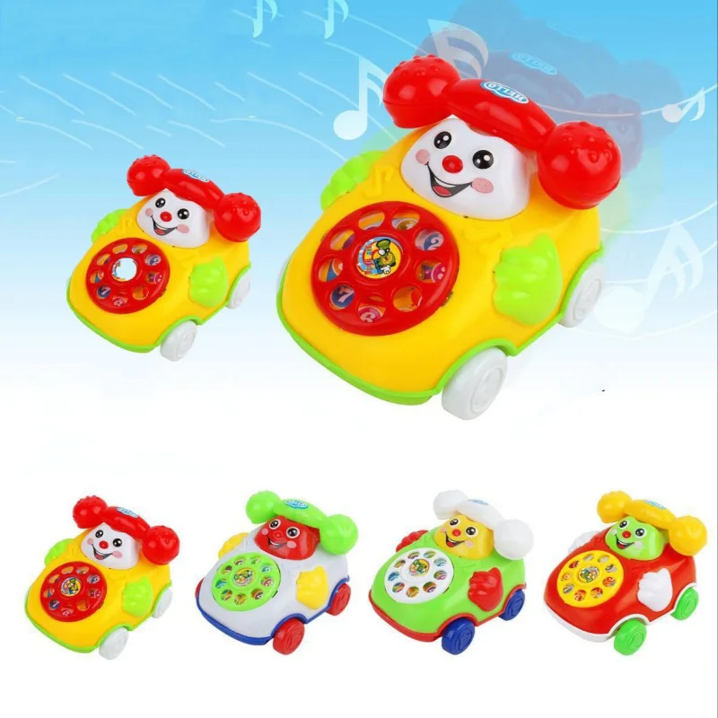Juguetes Divertidos para bebés, teléfono de dibujos animados de música, Desarrollo Educativo, juguete de regalo para cumpleaños