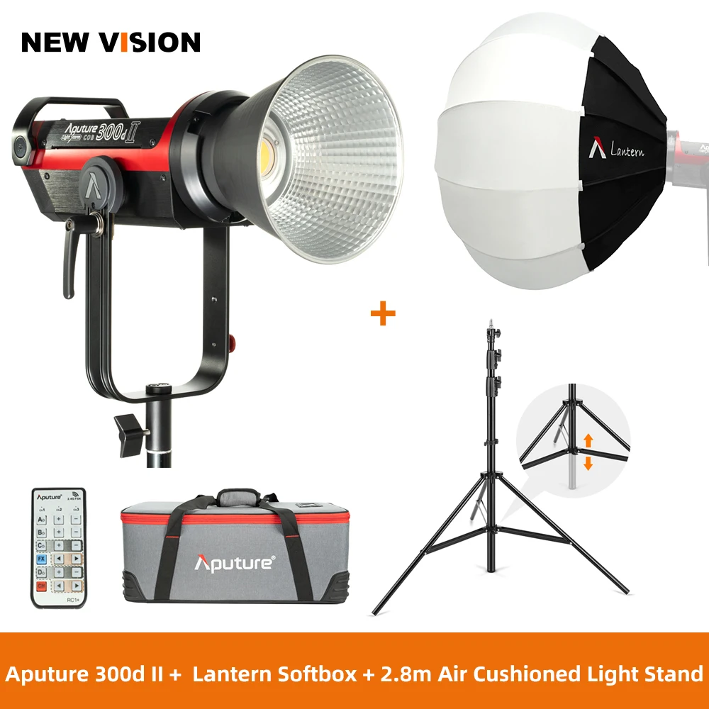 Kit 4 Aputure LS C300d 2 300d II Светодиодный светильник для видео COB светильник 5500K Дневной светильник Bowens наружный студийный светильник для фотографии светильник ing для Youtube - Цвет: Kit 4