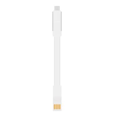 Для apple iphone 7 8 huawei xiaomi три в одном магнит цветной брелок USB кабель MicroType-c lightning порт данных зарядный кабель - Цвет: key3-White