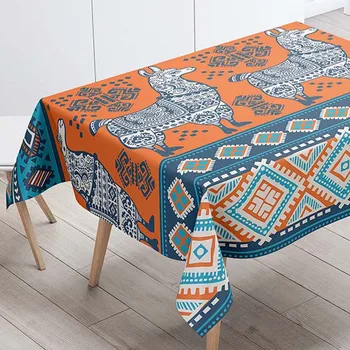 

Rectangular Tablecloths Decorative Table Cover 3D Printing Bohemian Style Dining Table Cloth