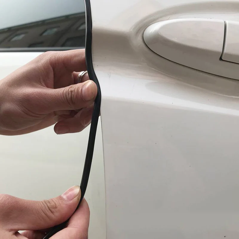 Open The Door protector Car Anti Collision Auto Door Collision Avoidance Stick Rubber Strip Decoration Stickers Car Accessories