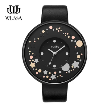 

WUSSA star big dial series give girlfriend gift quartz watch