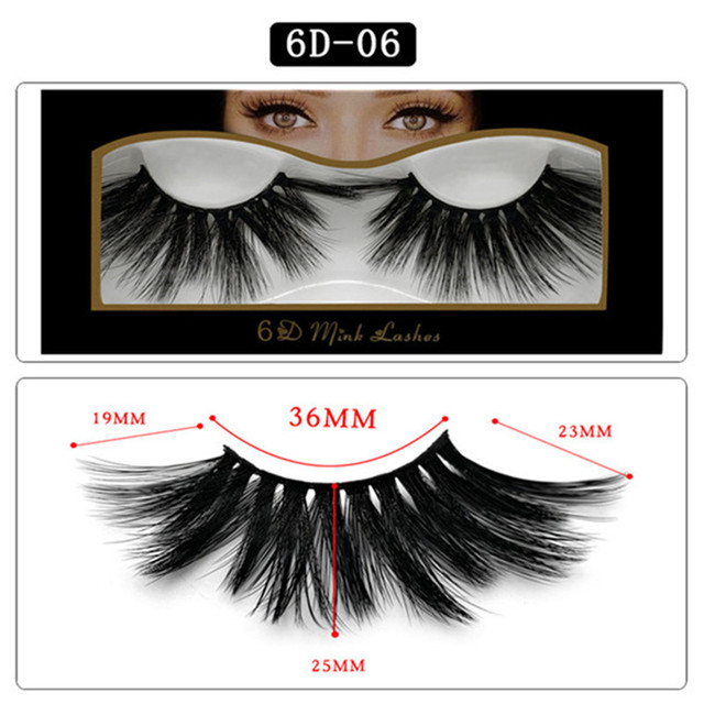 25mm Eyelashes 3D Mink Hair Handmade Natural Natural Long Eyelashes Mink Hair Bundle Eyelash Makeup Eyelash Extension