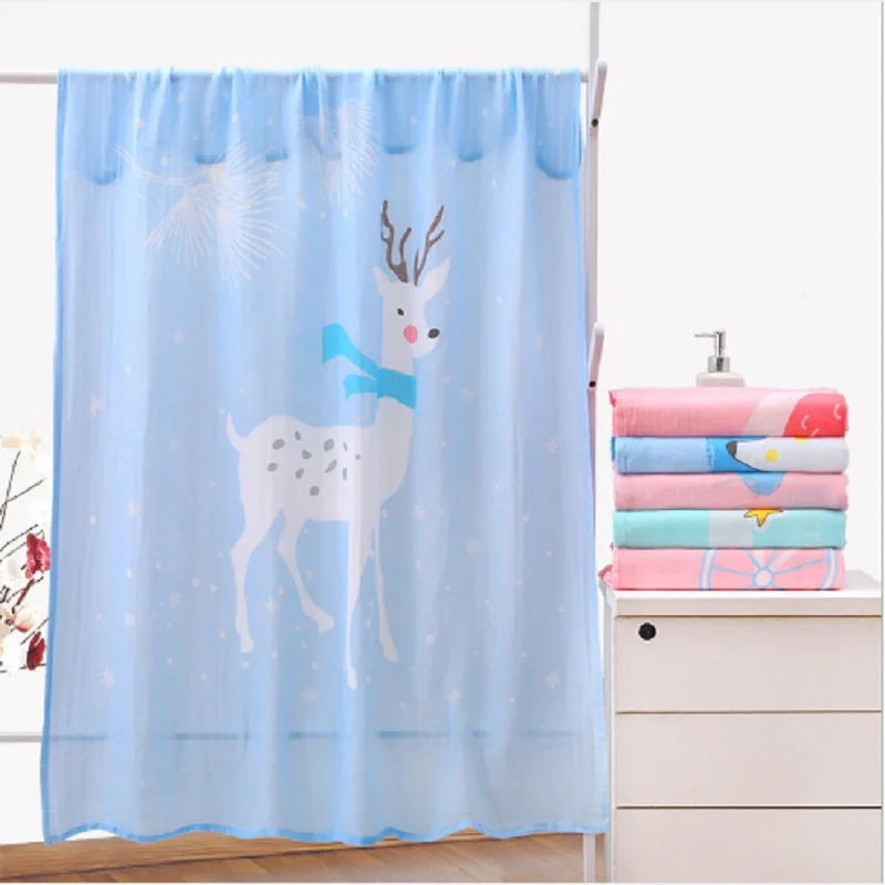 Newborn Baby Blankets Bamboo Children Cotton Soft Supplies Muslin Kids Blankets Swaddle Wrap 2 layers Stroller Towel 110*125cm