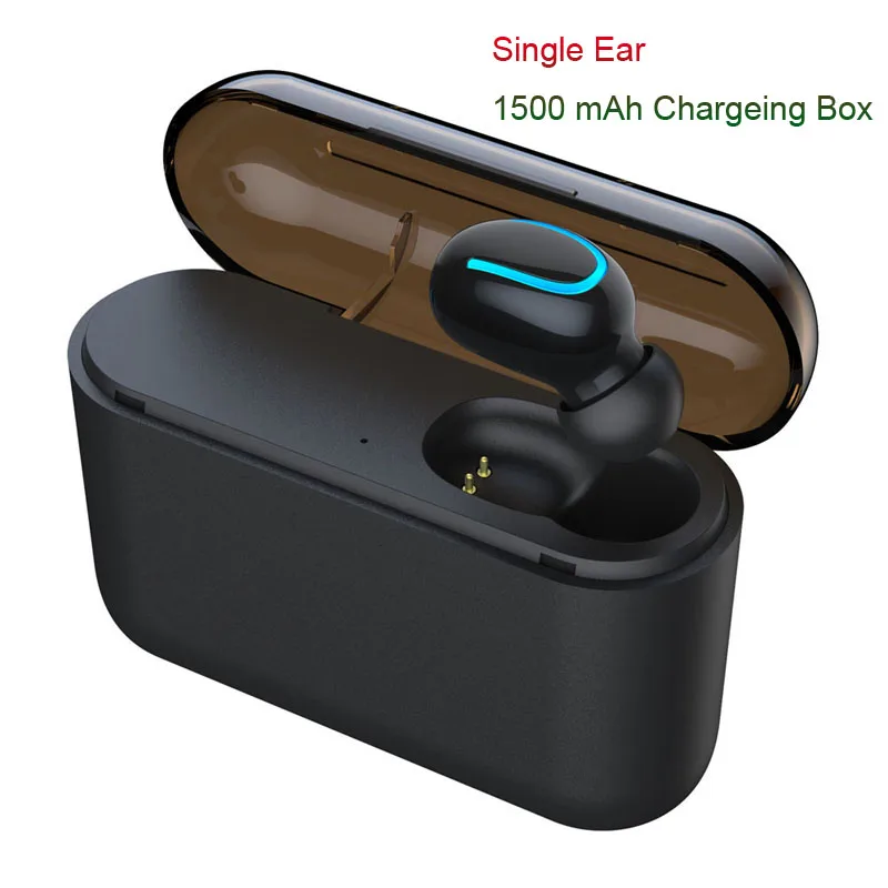 Oppselve наушники Bluetooth 5,0, TWS, беспроводные наушники Blutooth, наушники с громкой связью, спортивные наушники, игровая гарнитура для телефона - Цвет: Single Ear Black