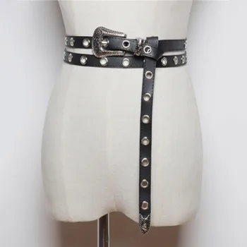 

2020 Spring PU Leather Corset Belt New Design Belts For Women Stylish Wide Belt All-match Belt Fashion Waistband Female ZK601