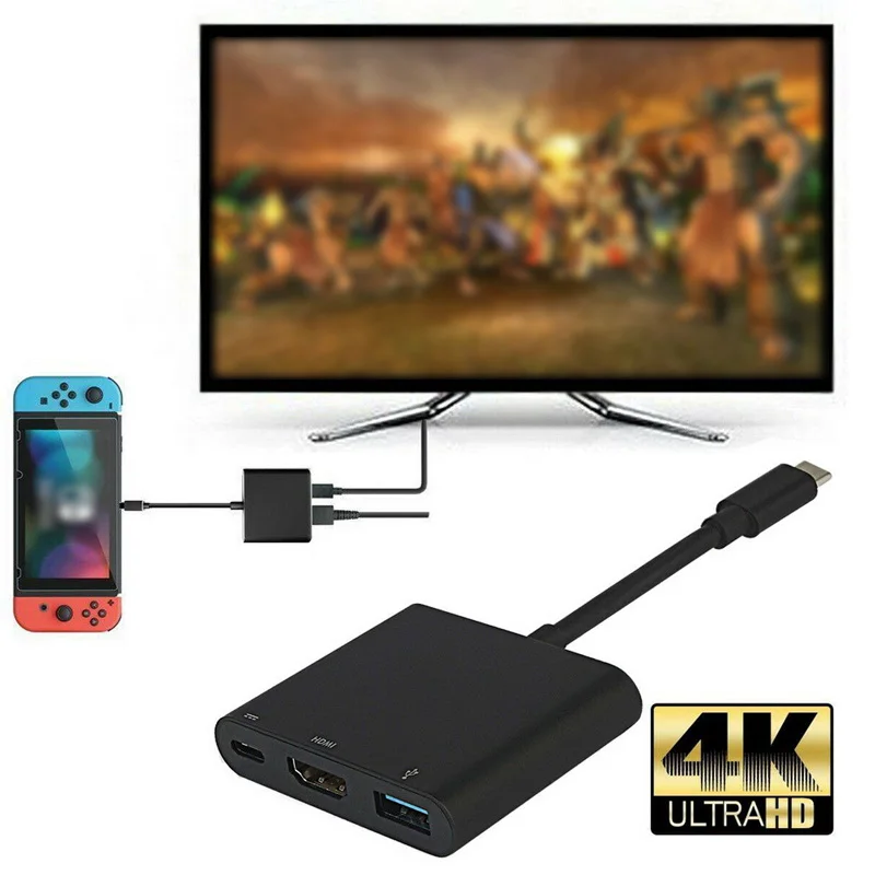 HDMI type-C адаптер 1080P 4K HDMI адаптер для nintendo Switch USBC HDMI конвертер type-C концентратор адаптер