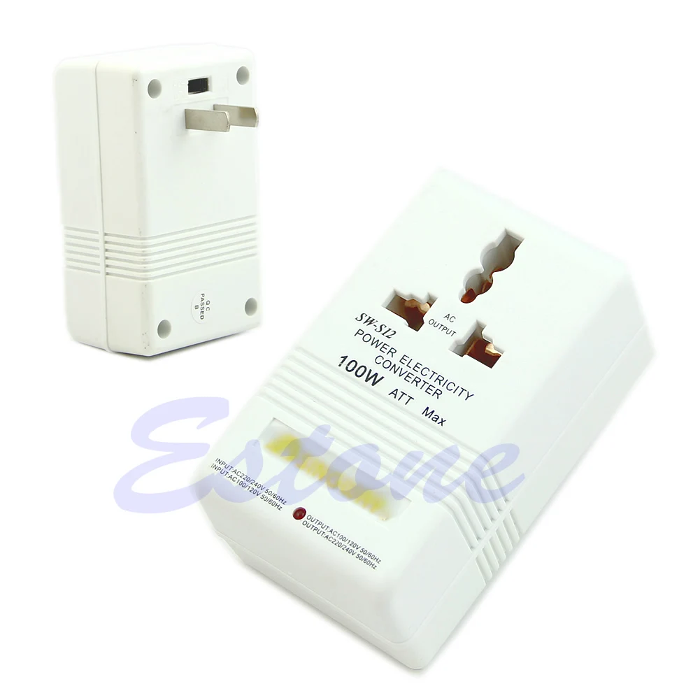 Профессиональный 220/240V до 110/120V напряжение питания адаптер электричества конвертер 1
