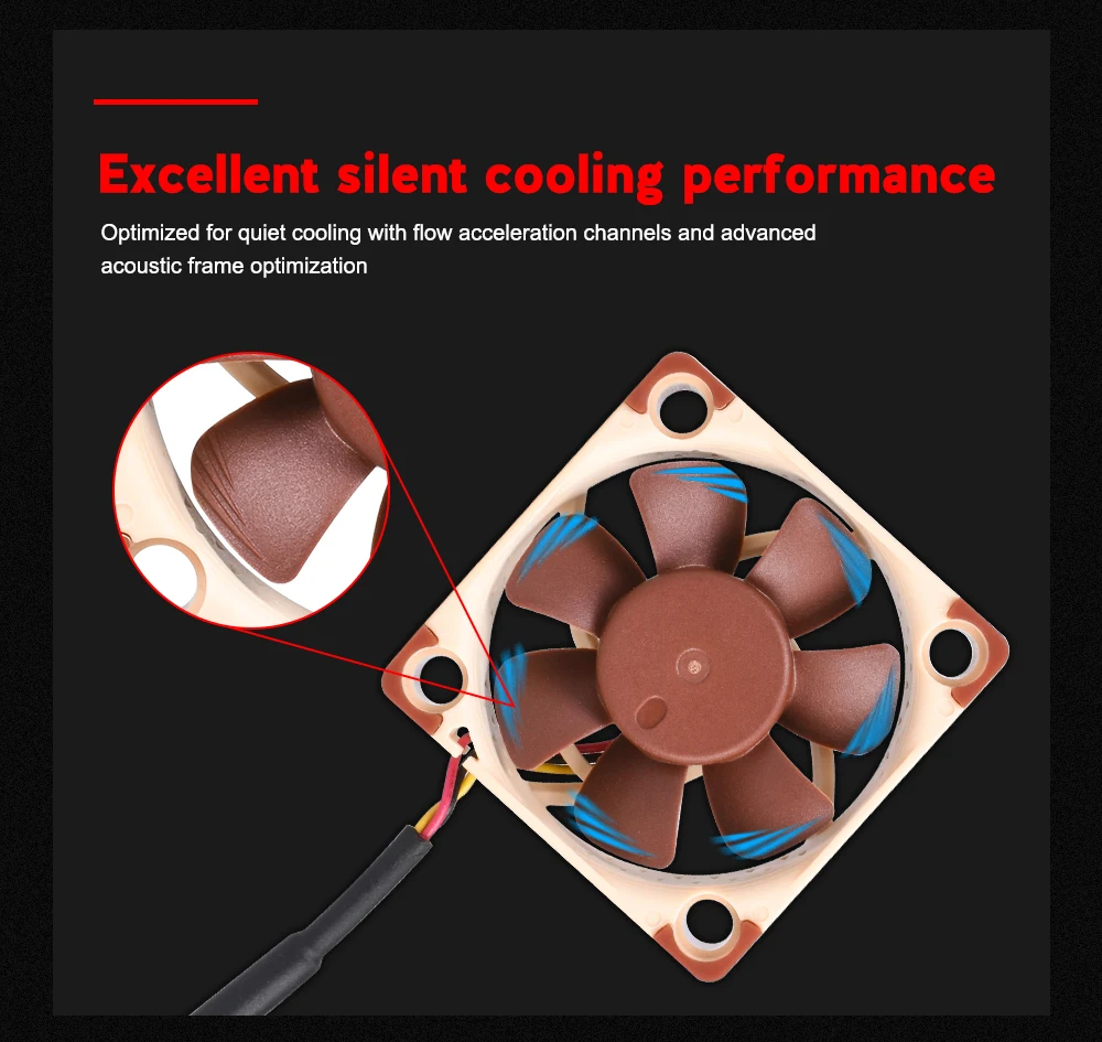 Высокое качество Noctua NF-A4x10 FLX тихий вентилятор охлаждения 40X40X10 мм 4500 или 3700 об/мин 4010 для Ender-3 Ender-3Pro