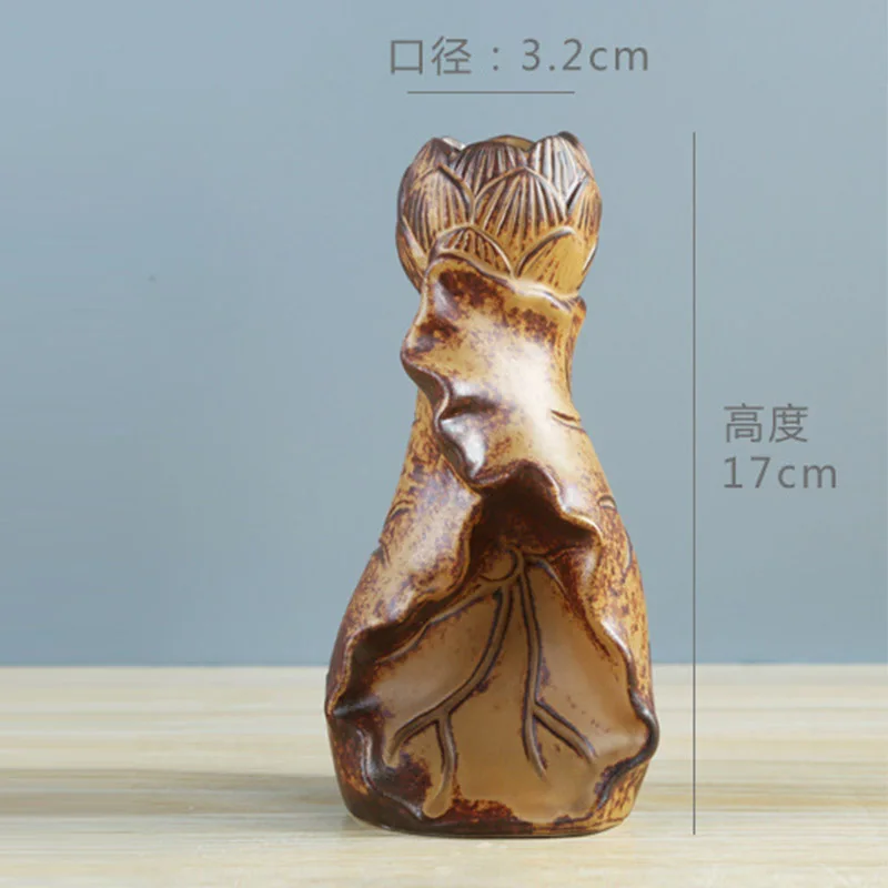 Retro Ceramic Flowers Vase Pot Designs Home Decor Large Floor Animal Vases for Wedding Decorative Handicraft Porcelain Figurines - Цвет: style 1