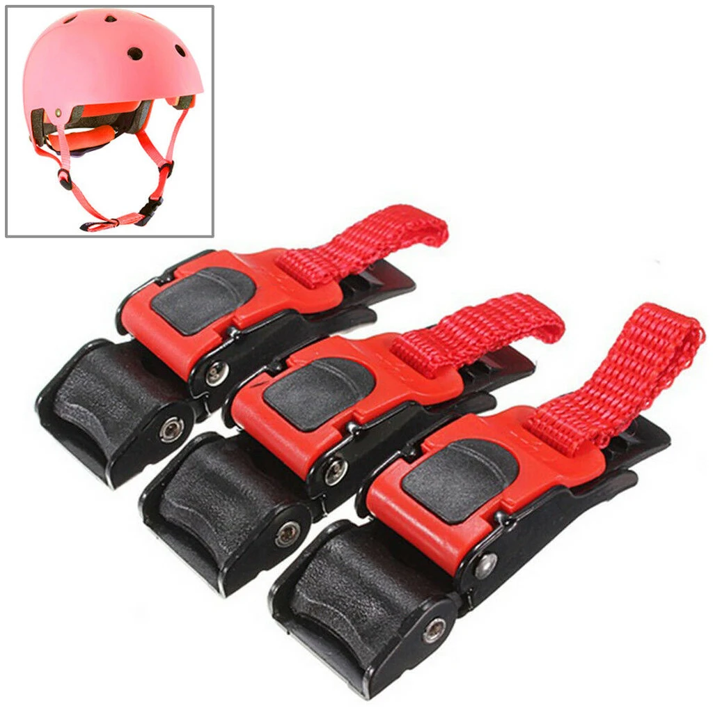 3 x Motorcycle Bike Helmet Chin Strap Speed Sewing Clip Quick Release Buckle