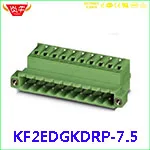 KF2EDGVC 7,5 2P~ 12P разъем PCB вставной TEMINAL блок 2EDGVC 7,5 мм 2PIN~ 12PIN GMSTBVA 2,5G 1766660 PHOENIX контакт DEGSON