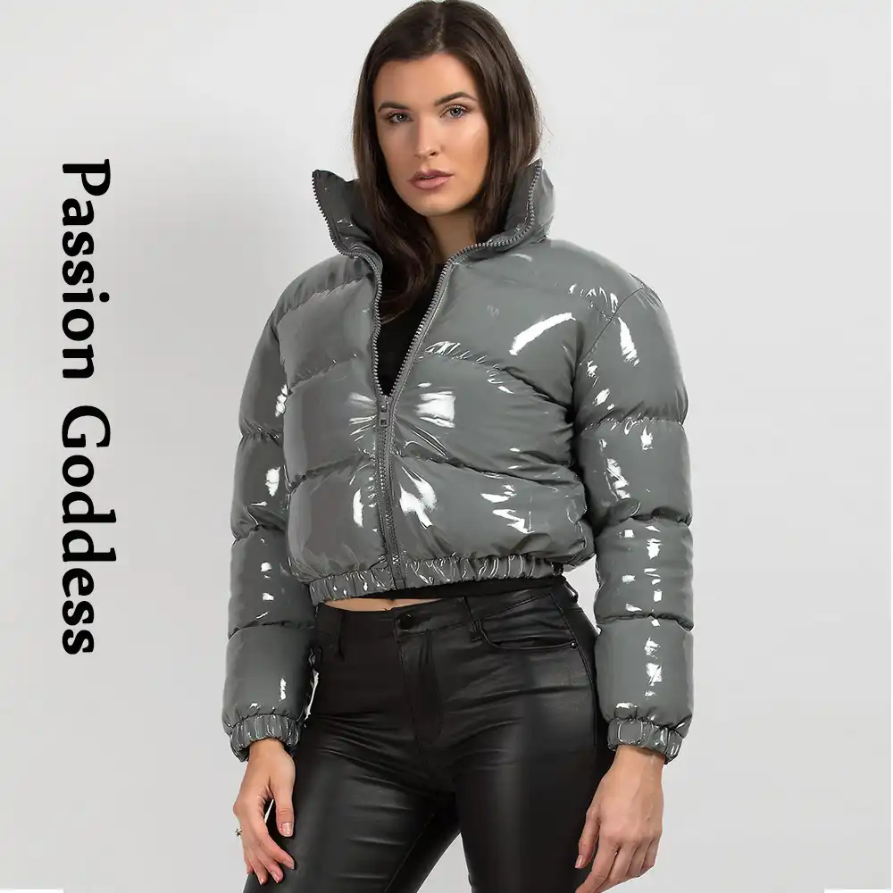 Grey shiny jacket Clearance