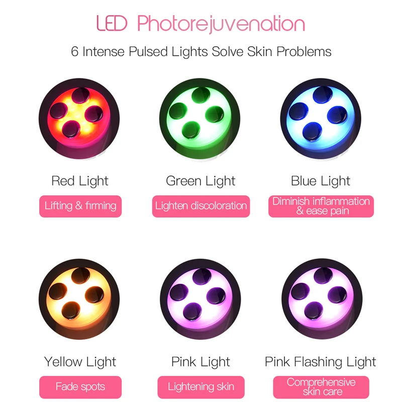  5 In 1 RF EMS LED Photon Electroporation Microcurrent Beauty Device Face Lifting Anti-aging Skin Re